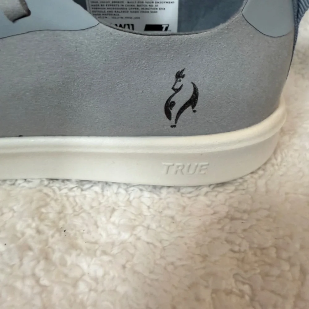 True Linkswear Lux Knit Grey Golf Shoes Mens Low‎ Top Sneakers Perforated Size 9